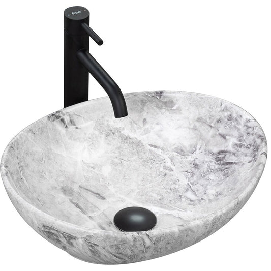 Rea Sofia 41 cm Stone Effect Sink