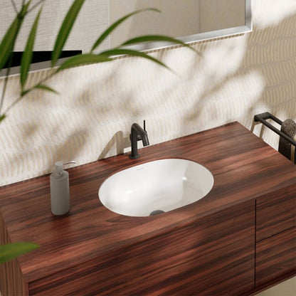 Мивка под плот Hansgrohe Xuniva U 45 cm с бял лъскав преливник
