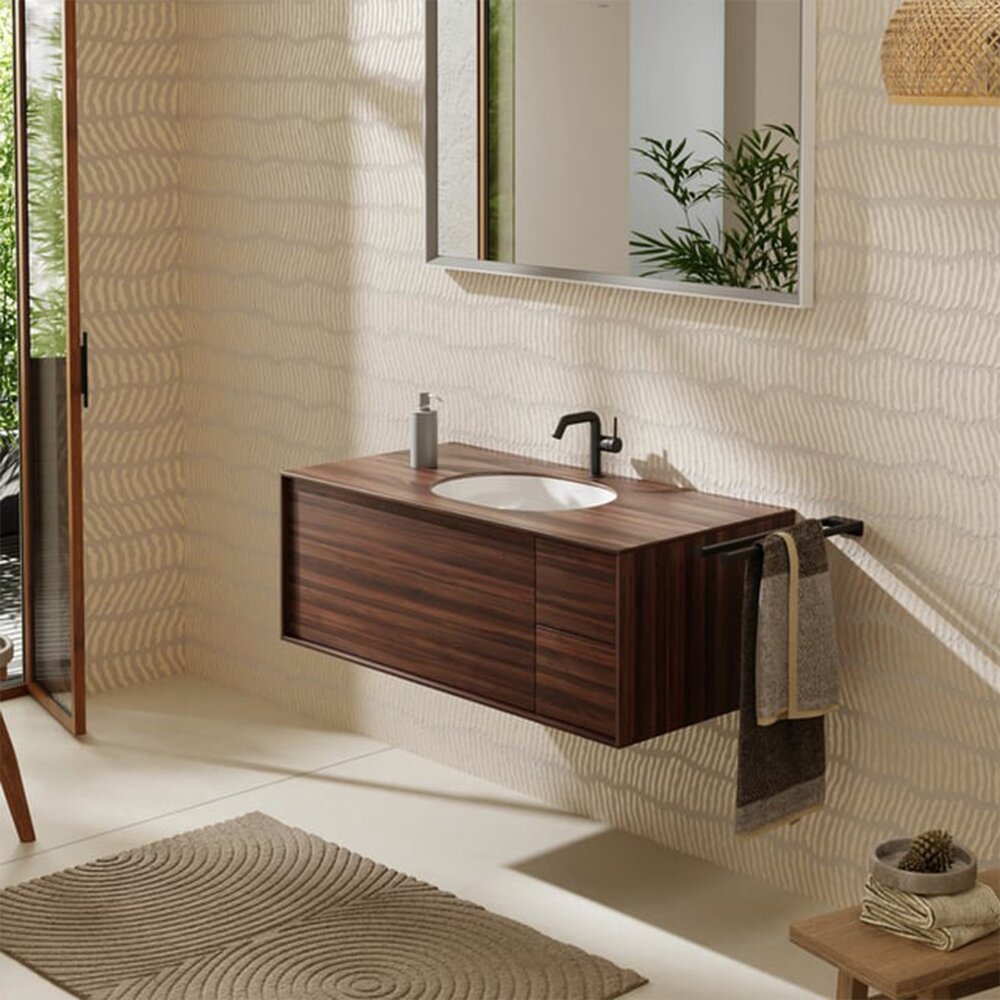 Мивка под плот Hansgrohe Xuniva U 45 cm с бял лъскав преливник