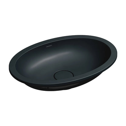 Лавоар под плот Omnires Shell M+ матово черно 55 cm
