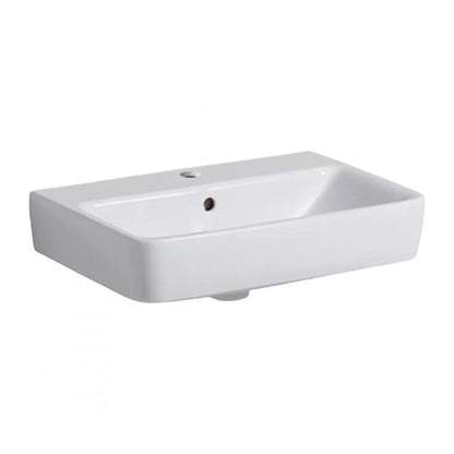 Суспендиран умивалник Geberit Selnova Compact бял с отвор за смесител
