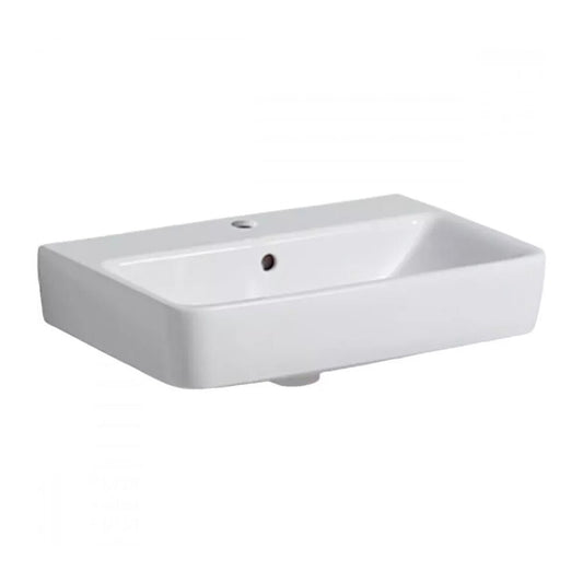 Суспендиран умивалник Geberit Selnova Compact бял с отвор за смесител