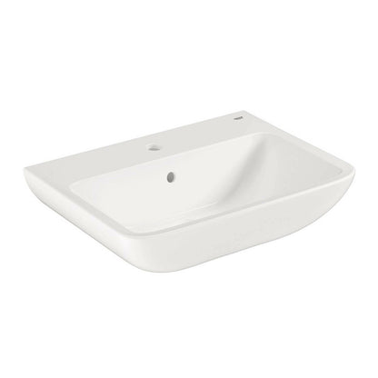 Grohe Start Edge Ceramic Wall-Hung Sink in Glossy White 60 cm