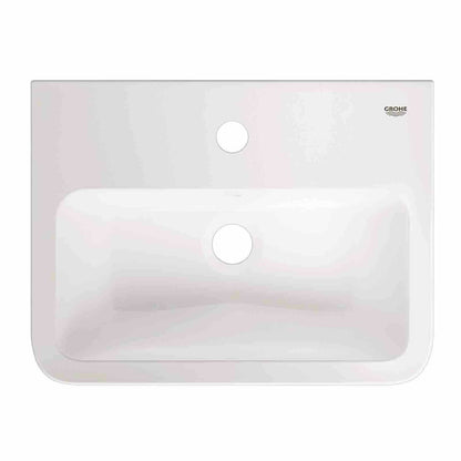 Grohe Start Edge Ceramic Wall-Hung Sink in Glossy White 60 cm