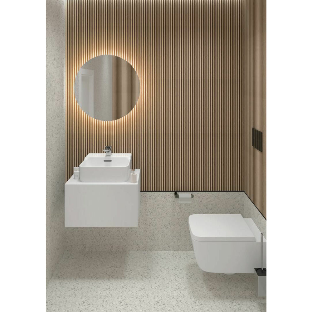 Мивка за стена Ideal Standard Atelier Conca 40 см бяла гланц с отвора за батерия