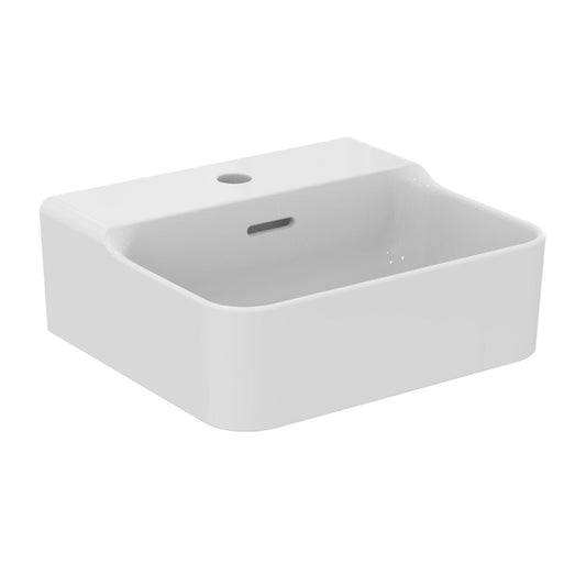 Суспендиран умивалник Ideal Standard Atelier Conca 40 см бял лъскав с отвор за смесител и преливник