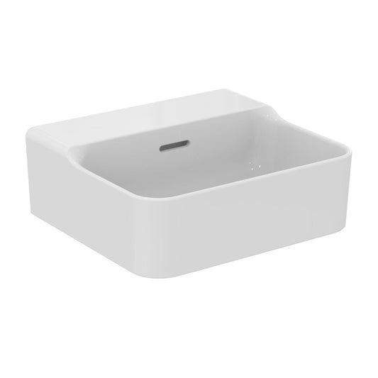 Ideal Standard Atelier Conca 40 cm Wall-Mounted Sink in Glossy White with Overflow