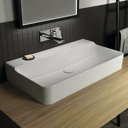 Ideal Standard Atelier Conca 80 cm Wall-Mounted Sink in Glossy White T383101