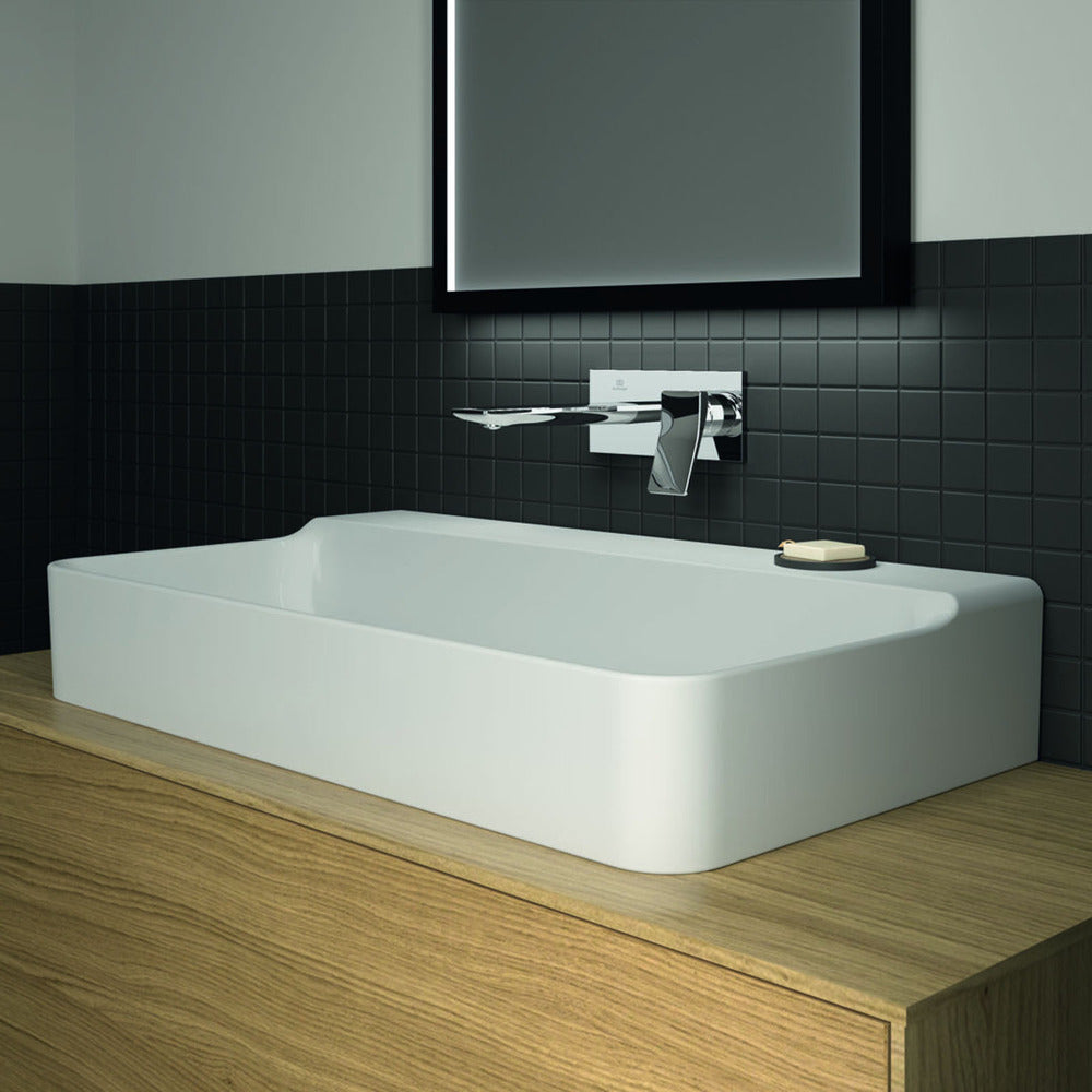 Ideal Standard Atelier Conca 80 cm Wall-Mounted Sink in Glossy White T383101