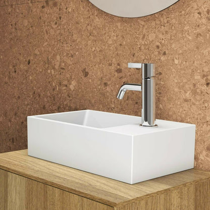 Окачен умивалник Ideal Standard Atelier Extra бял лъскав 45 см с отвор за батерия и преливник отдясно