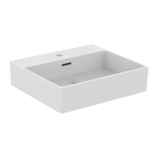 Окачен лавоар Ideal Standard Atelier Extra бял гланц с отвор за смесител и преливник 50 см