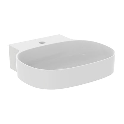 Ideal Standard Atelier Linda-X White Matte Wall-Mounted Sink 50 cm with Faucet Hole