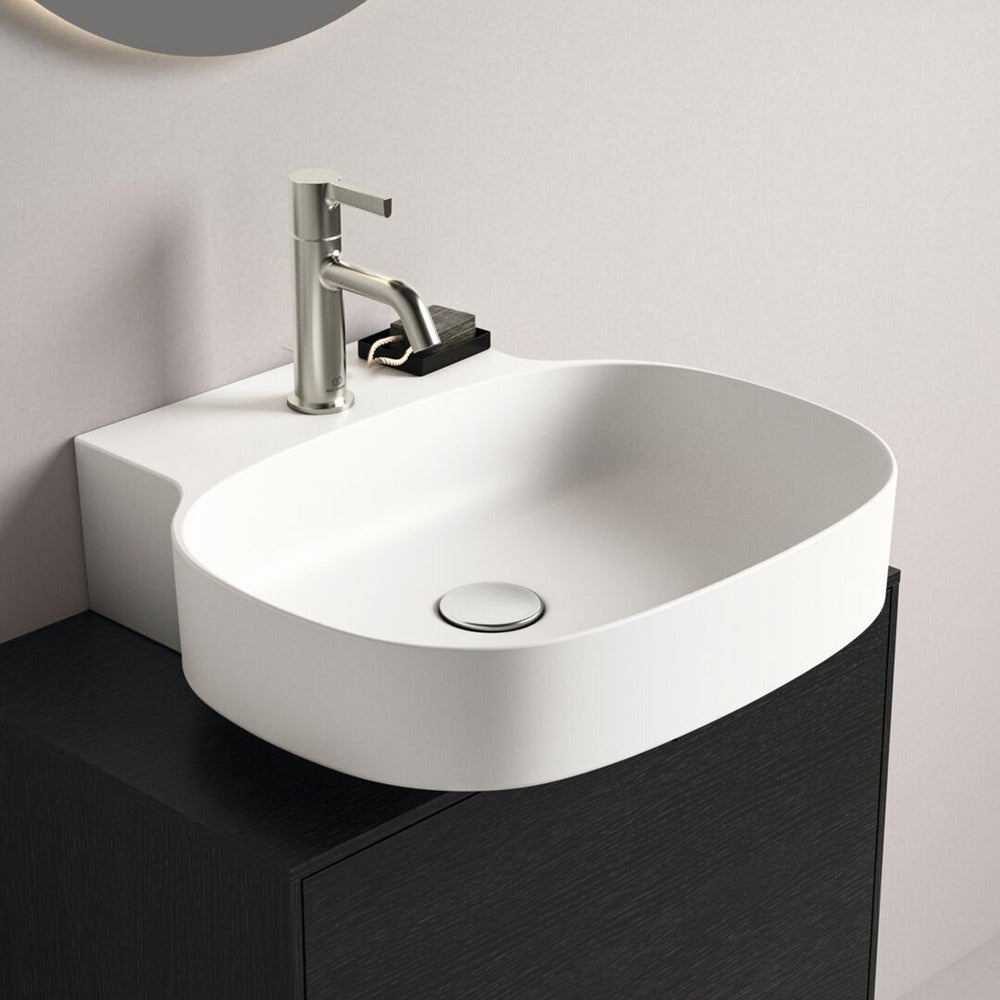 Ideal Standard Atelier Linda-X White Matte Wall-Mounted Sink 50 cm with Faucet Hole