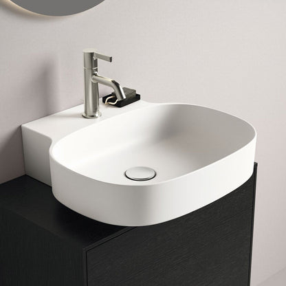 Ideal Standard Atelier Linda-X White Matte Wall-Mounted Sink 50 cm with Faucet Hole
