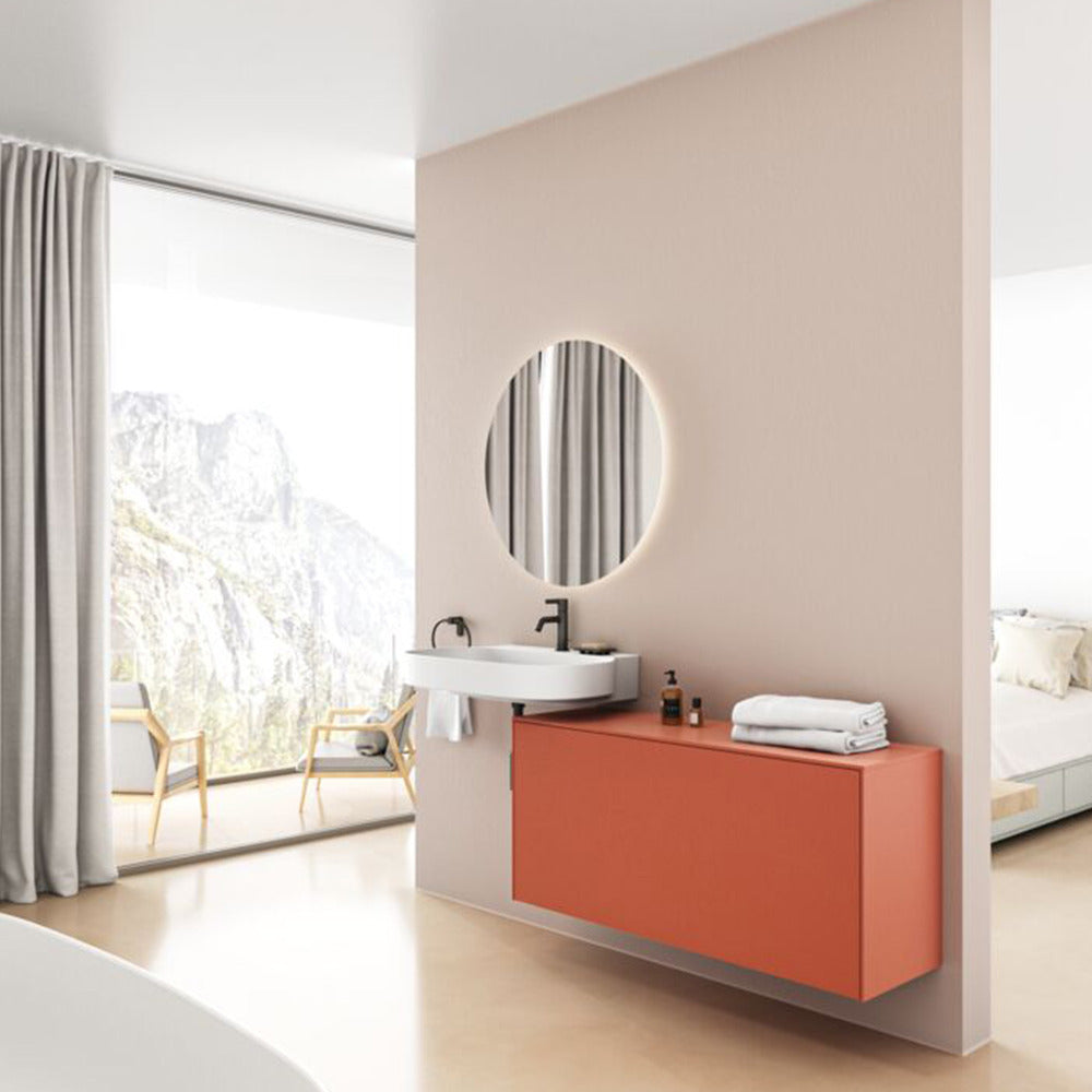 Суспензирана мивка Ideal Standard Atelier Linda-X с 3 отвора за батерия бяло лъскаво 60 см