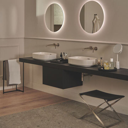 Суспензирана мивка Ideal Standard Atelier Linda-X с 3 отвора за батерия бяло лъскаво 60 см