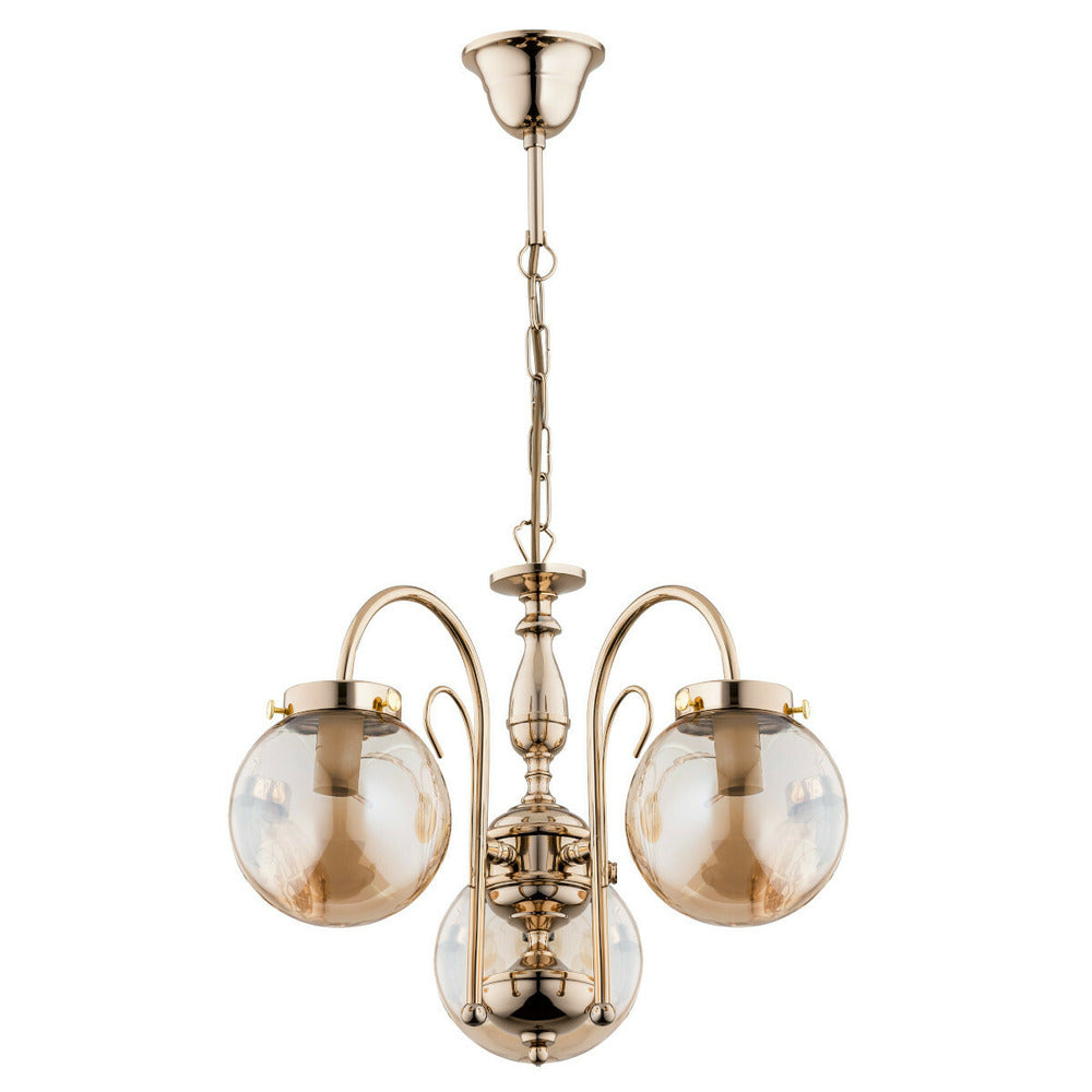 Alfa Hero Gold 3 Bulbs Chandelier