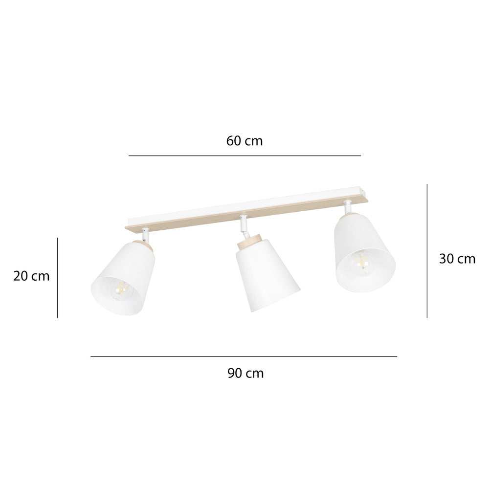 Emibig Atlas 3 White Chandelier