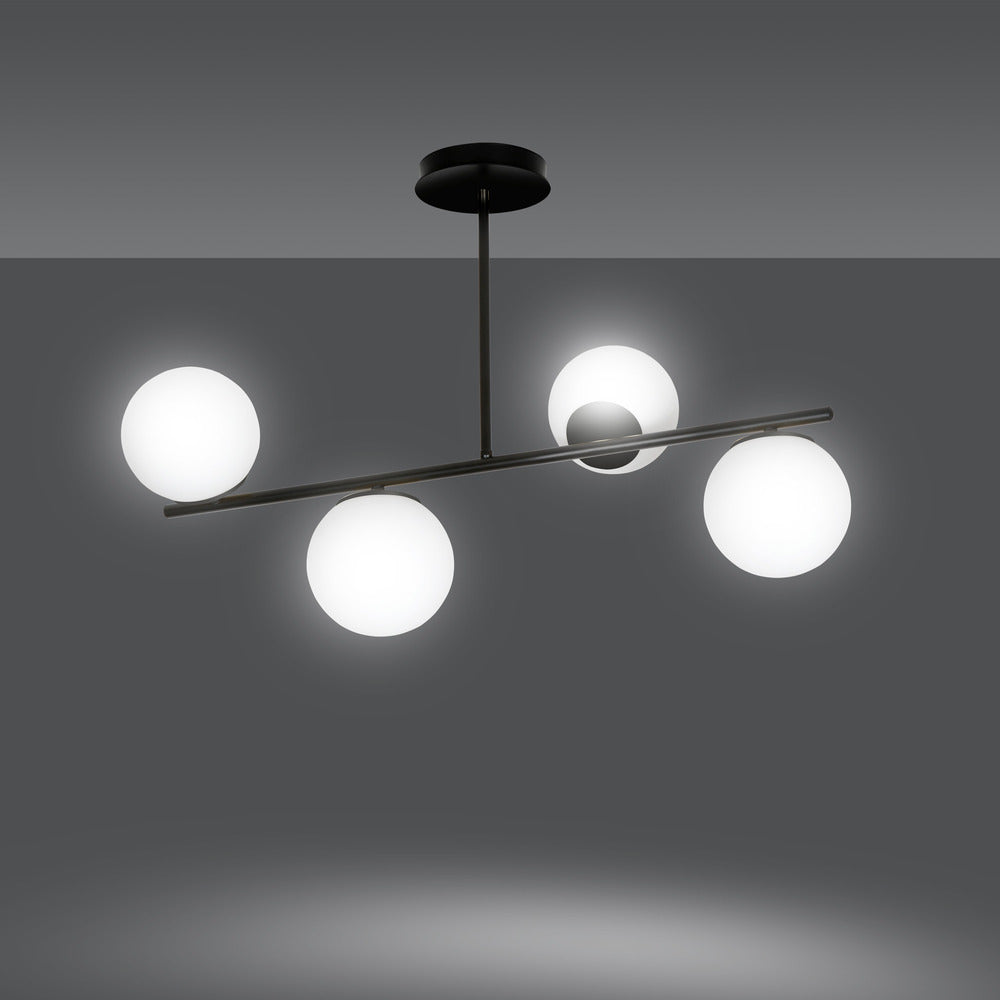 Emibig Bior 4 Chandelier Black/White