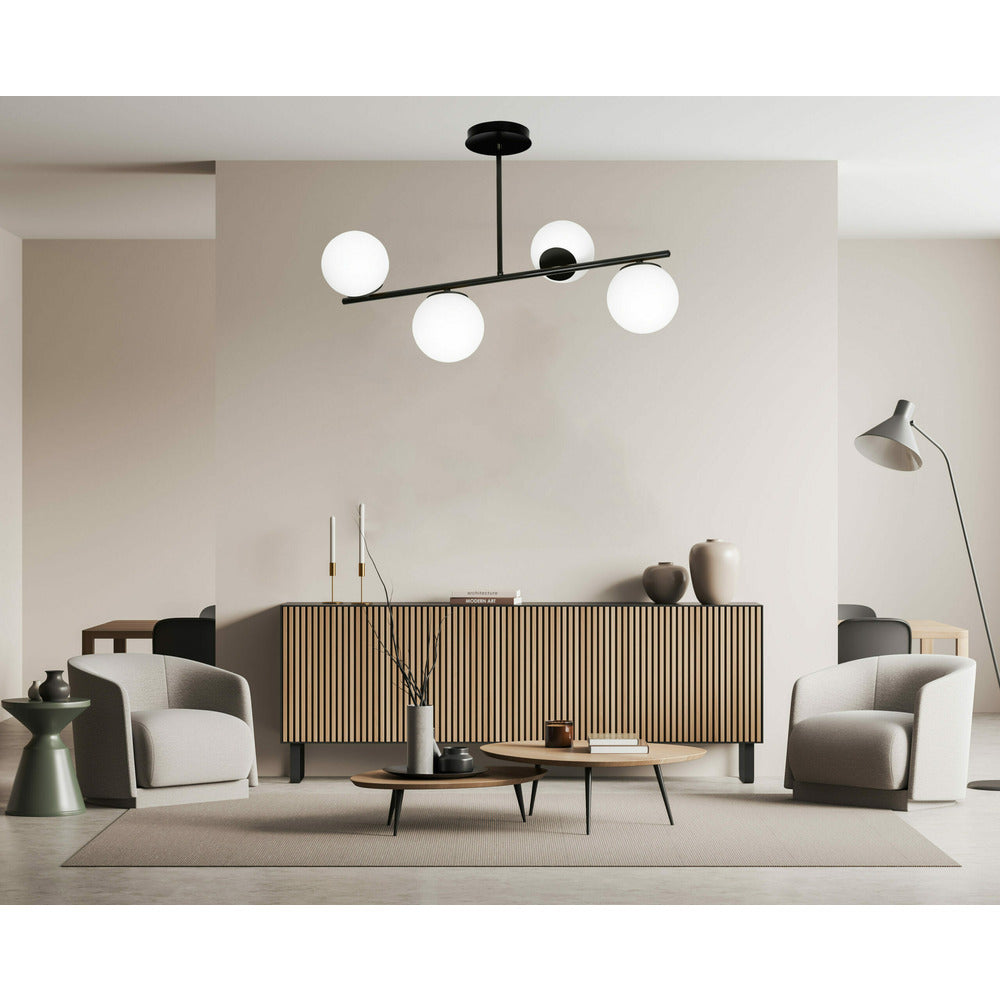 Emibig Bior 4 Chandelier Black/White