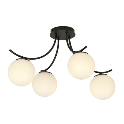 Emibig Boston 4 Chandelier Black/White