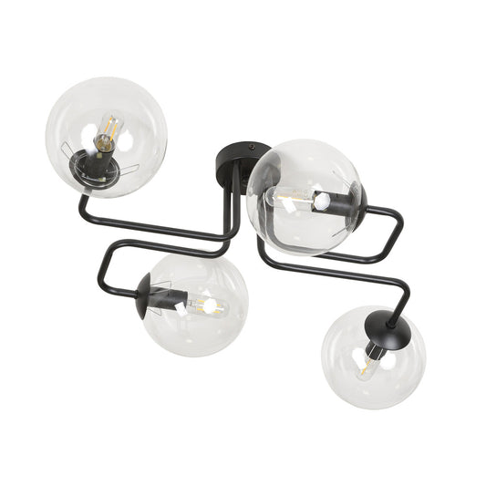 Emibig Brendi 4 Transparent/Black Chandelier