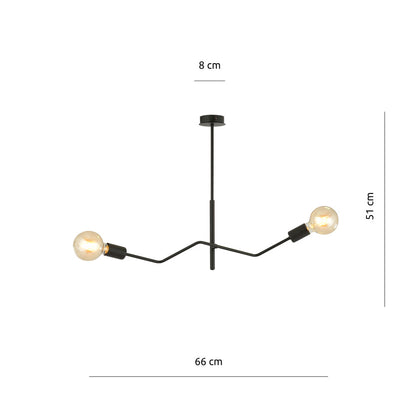 Emibig Frix 2 Black Chandelier