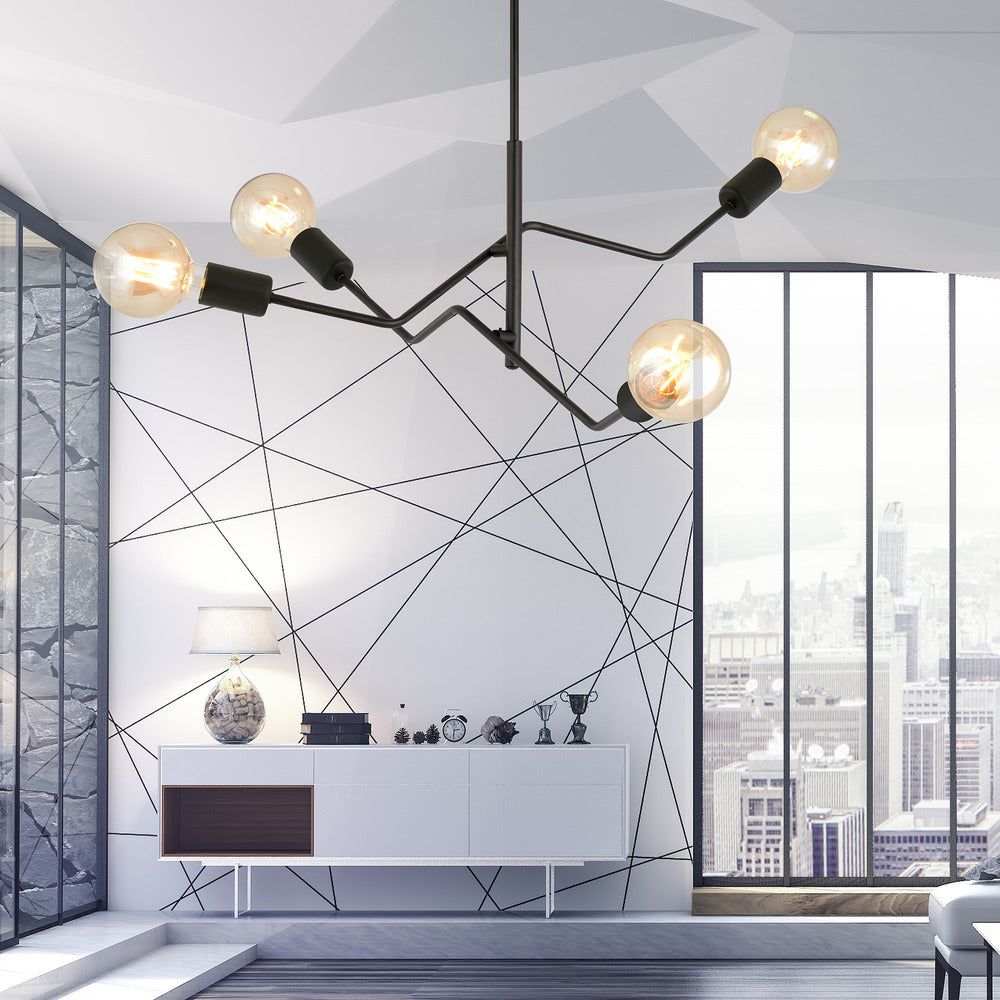 Emibig Frix 4 Black Chandelier