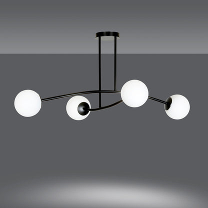 Emibig Halldor 4 Chandelier Black/White