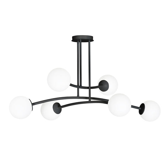 Emibig Halldor 6 Black/White Chandelier