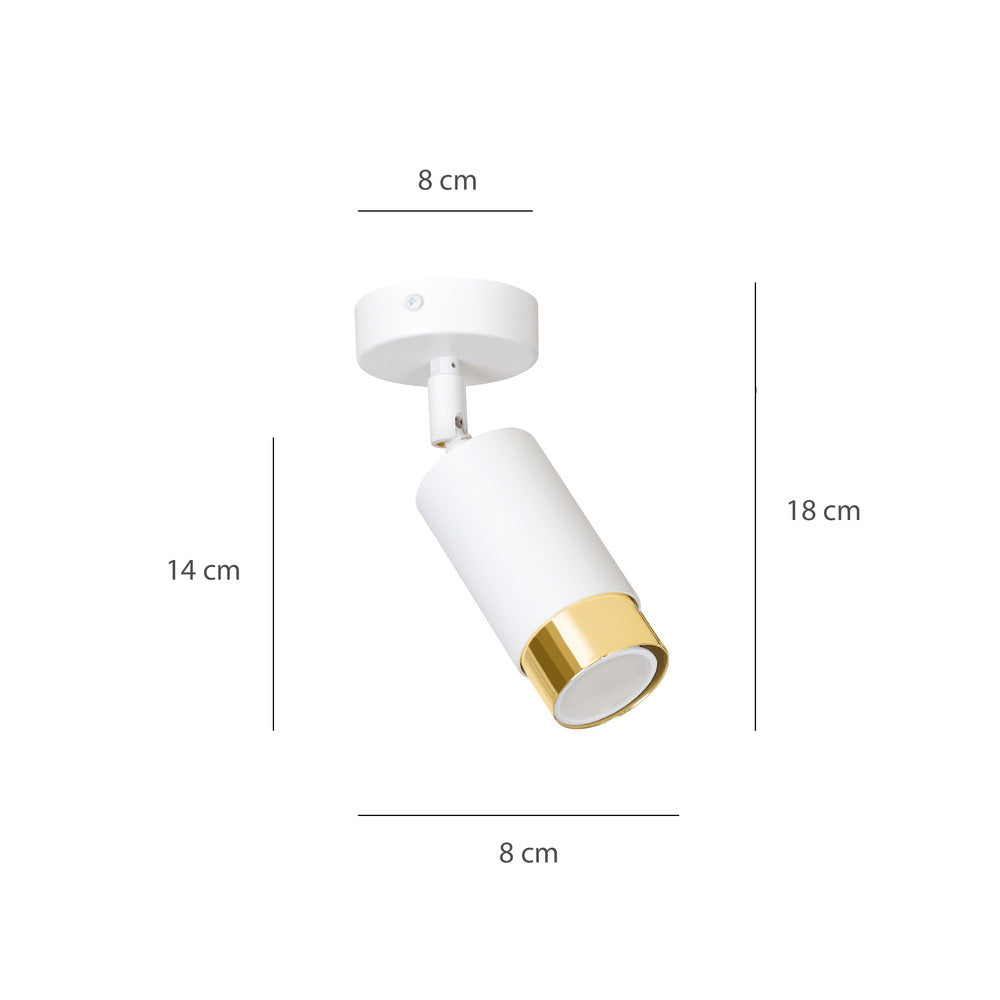 Emibig Hiro 1 White/Gold Chandelier