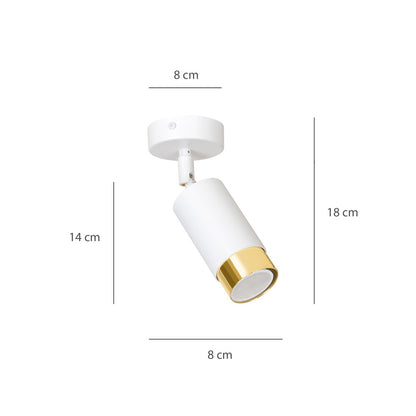 Emibig Hiro 1 White/Gold Chandelier