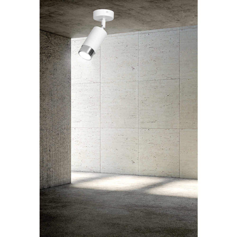 Emibig Hiro 1 White/Chrome Chandelier