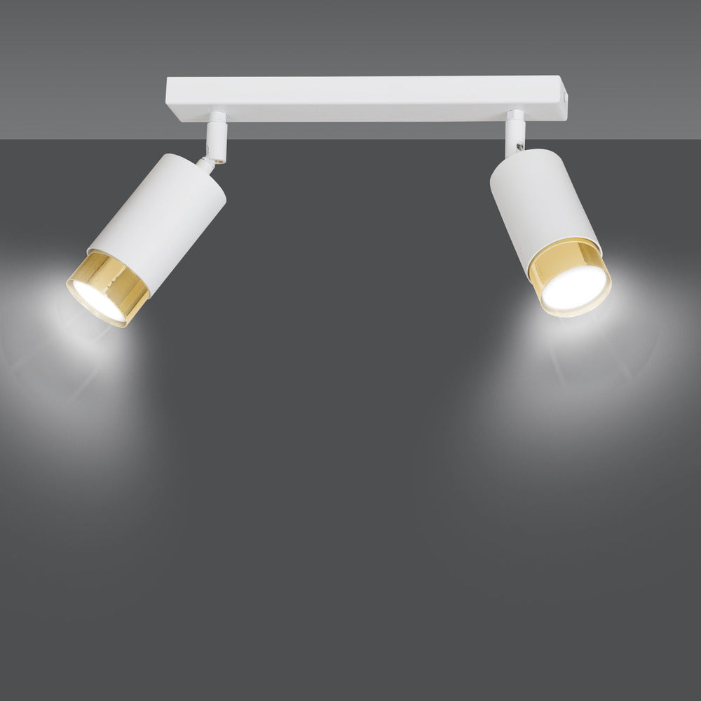 Emibig Hiro 2 White/Gold Chandelier