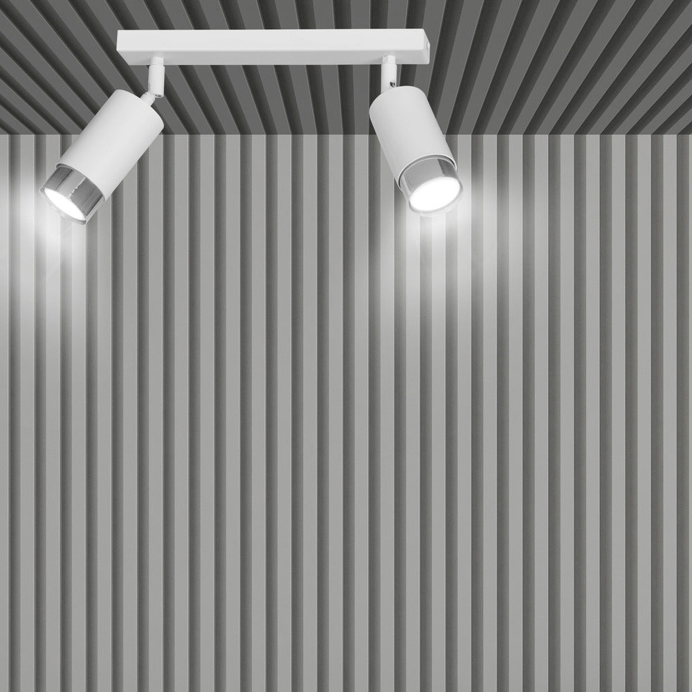 Emibig Hiro 2 White/Chrome Chandelier