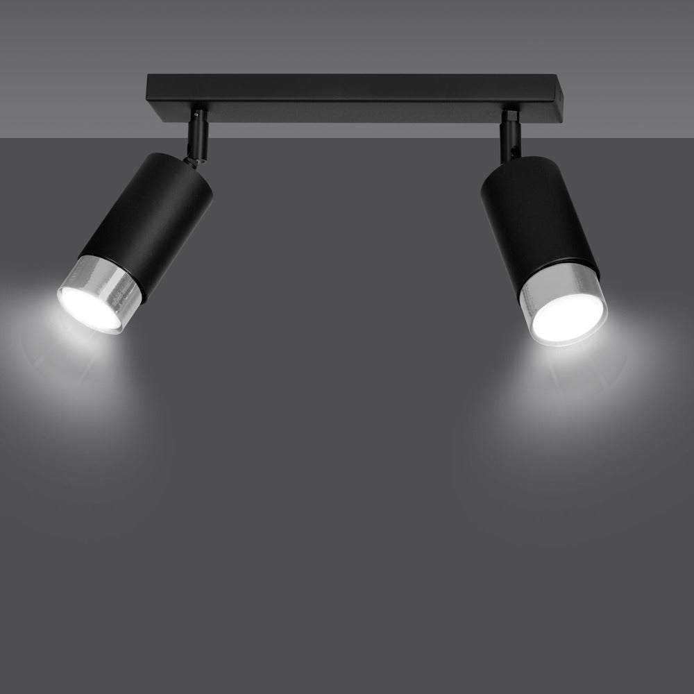 Emibig Hiro 2 Black/Chrome Chandelier