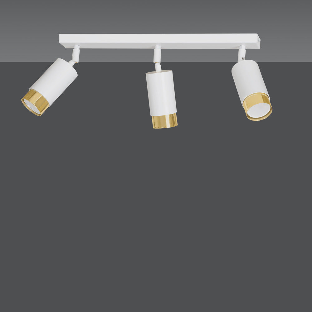 Emibig Hiro 3 White/Gold Chandelier