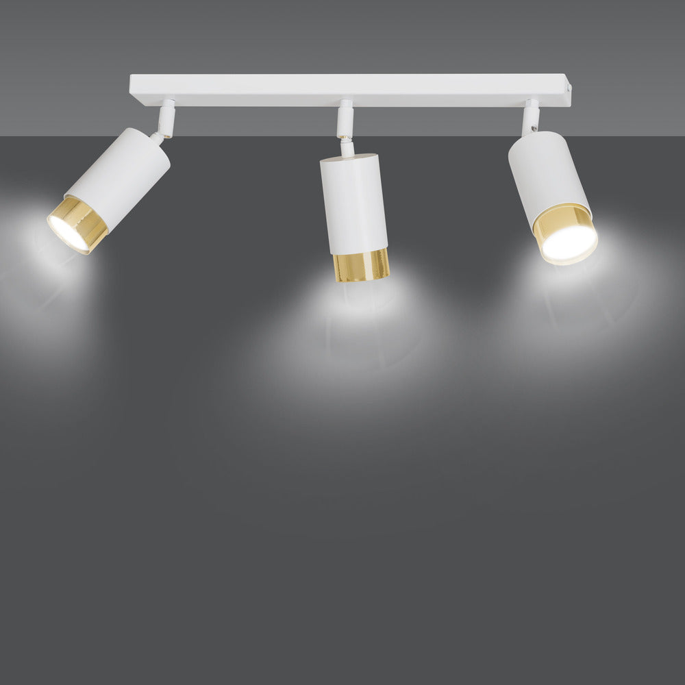 Emibig Hiro 3 White/Gold Chandelier