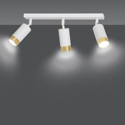 Emibig Hiro 3 White/Gold Chandelier