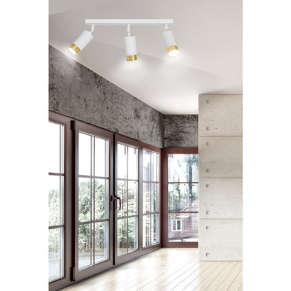 Emibig Hiro 3 White/Gold Chandelier