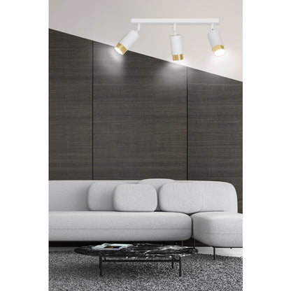 Emibig Hiro 3 White/Gold Chandelier