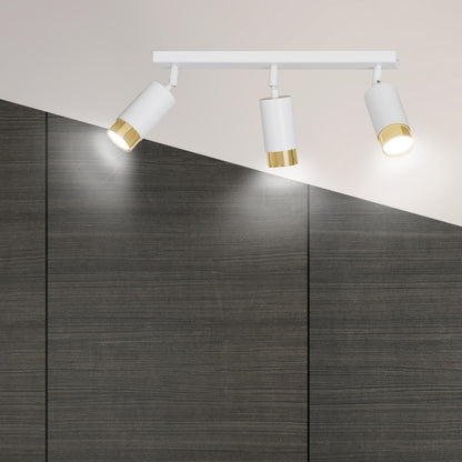 Emibig Hiro 3 White/Gold Chandelier