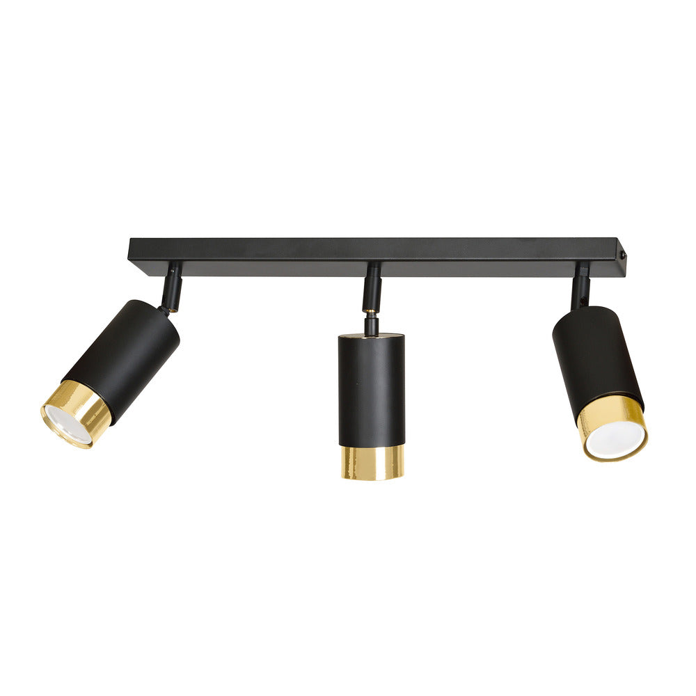 Emibig Hiro 3 Black/Gold Chandelier