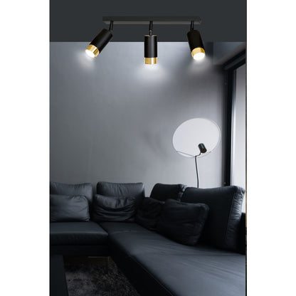 Emibig Hiro 3 Black/Gold Chandelier