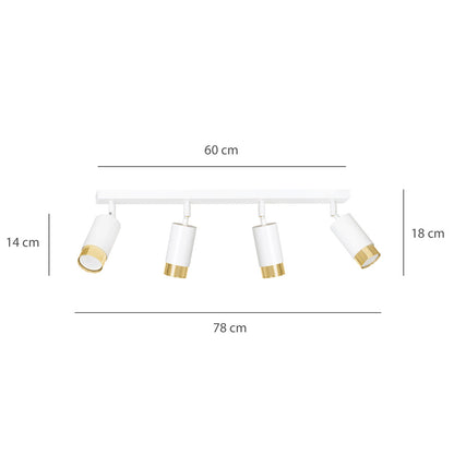 Emibig Hiro 4 White/Gold Pendant