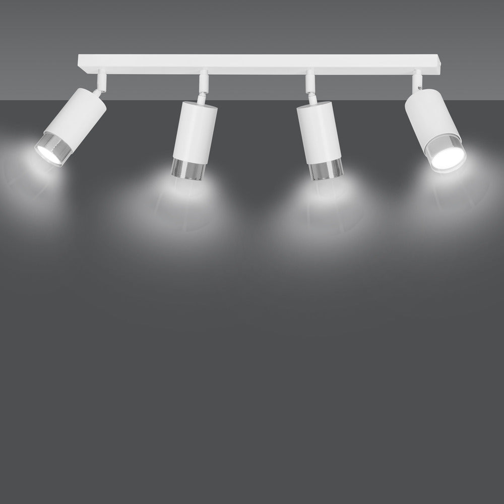 Emibig Hiro 4 White/Chrome Pendant