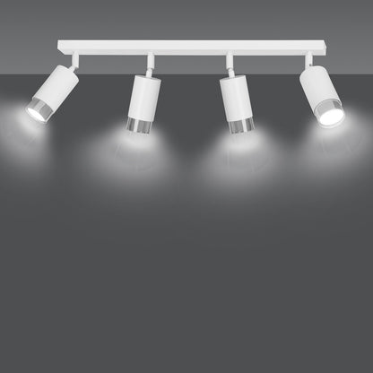 Emibig Hiro 4 White/Chrome Pendant