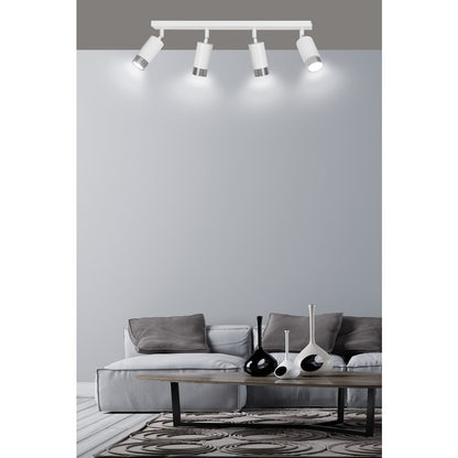 Emibig Hiro 4 White/Chrome Pendant