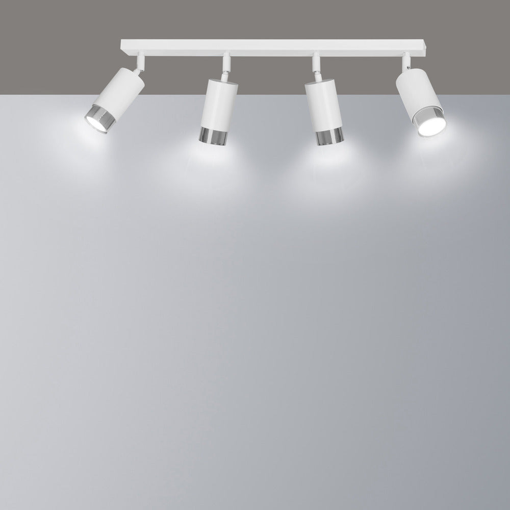 Emibig Hiro 4 White/Chrome Pendant