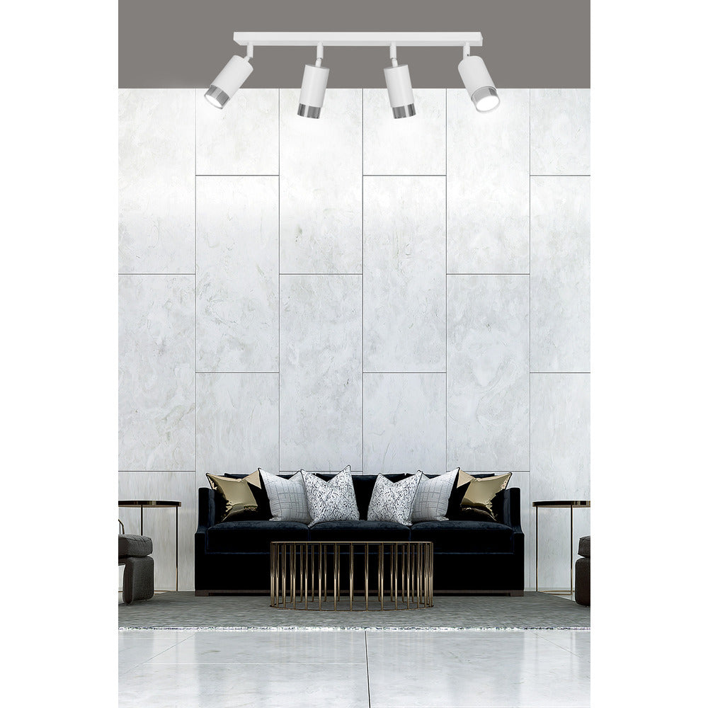Emibig Hiro 4 White/Chrome Pendant